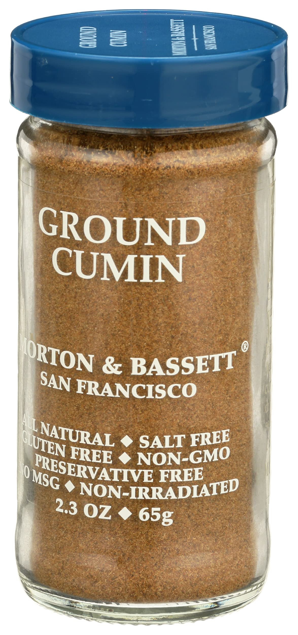 Morton & Bassett Ground Cumin Spice - 2.3 Ounce Jar, Flavorful Seasoning, Perfect for Cooking