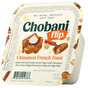 Chobani Flip Low-Fat Greek Yogurt Cinnamon French Toast 4.5oz