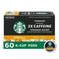 Starbucks K-Cup Coffee Pods, Blonde Roast with 2X Caffeine, 60 Pods Total, Veranda Blend for Keurig Brewers