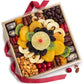 A Gift Inside Festive Holiday Gift Tray - Dried Fruit, Nuts & Chocolates - 3.5 Pound