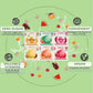 Waterdrop Hydration Cubes, 6 Flavor Variety Pack, Vitamin C, E, B1, B3, B6, B7, B8 & Electrolyte Drops for Still & Sparkling Wat