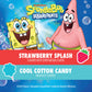 Go-GURT SpongeBob SquarePants Strawberry Splash and Cool Cotton Candy Kids Fat Free Yogurt Variety Pack, Gluten Free, 2 oz Yogur
