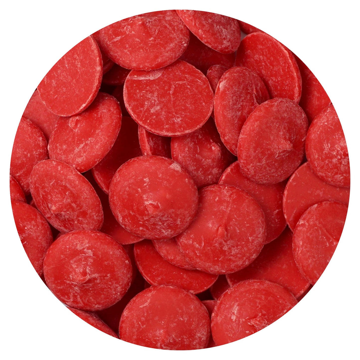 The Hampton Popcorn & Candy Company Red Chocolate Melting Wafers, 12 Ounce Bulk Bag, Ideal for Baking and Decorating