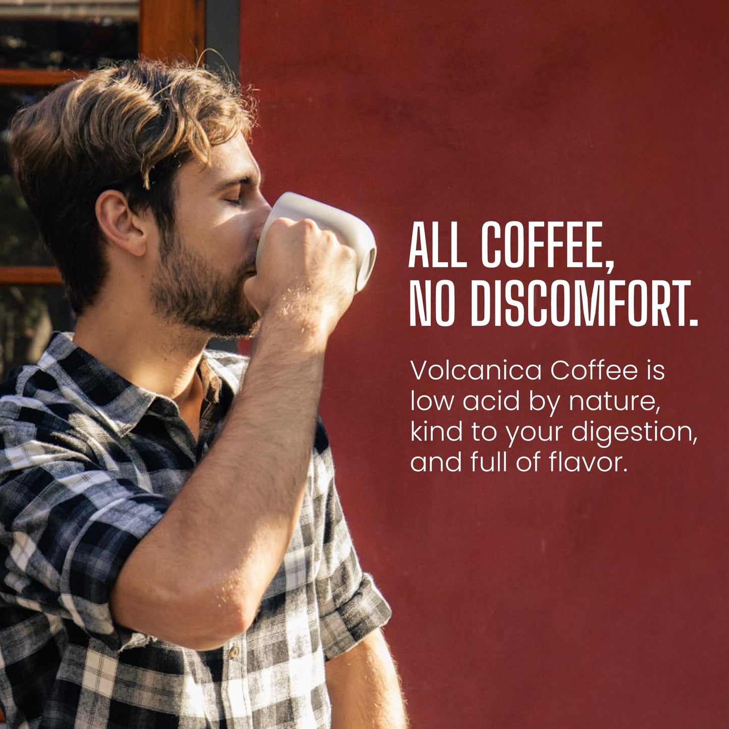 Low Acid Coffee, Blend of Natural Low Acidic Coffee, Whole Beans, Fresh Roasted, 5 lbs
