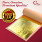Edible Gold Leaf 24K By Cakebon - Cake Decorations, Loose Gold Leaf Sheets - 3.1 Inches, 10 Gold Foil Sheets