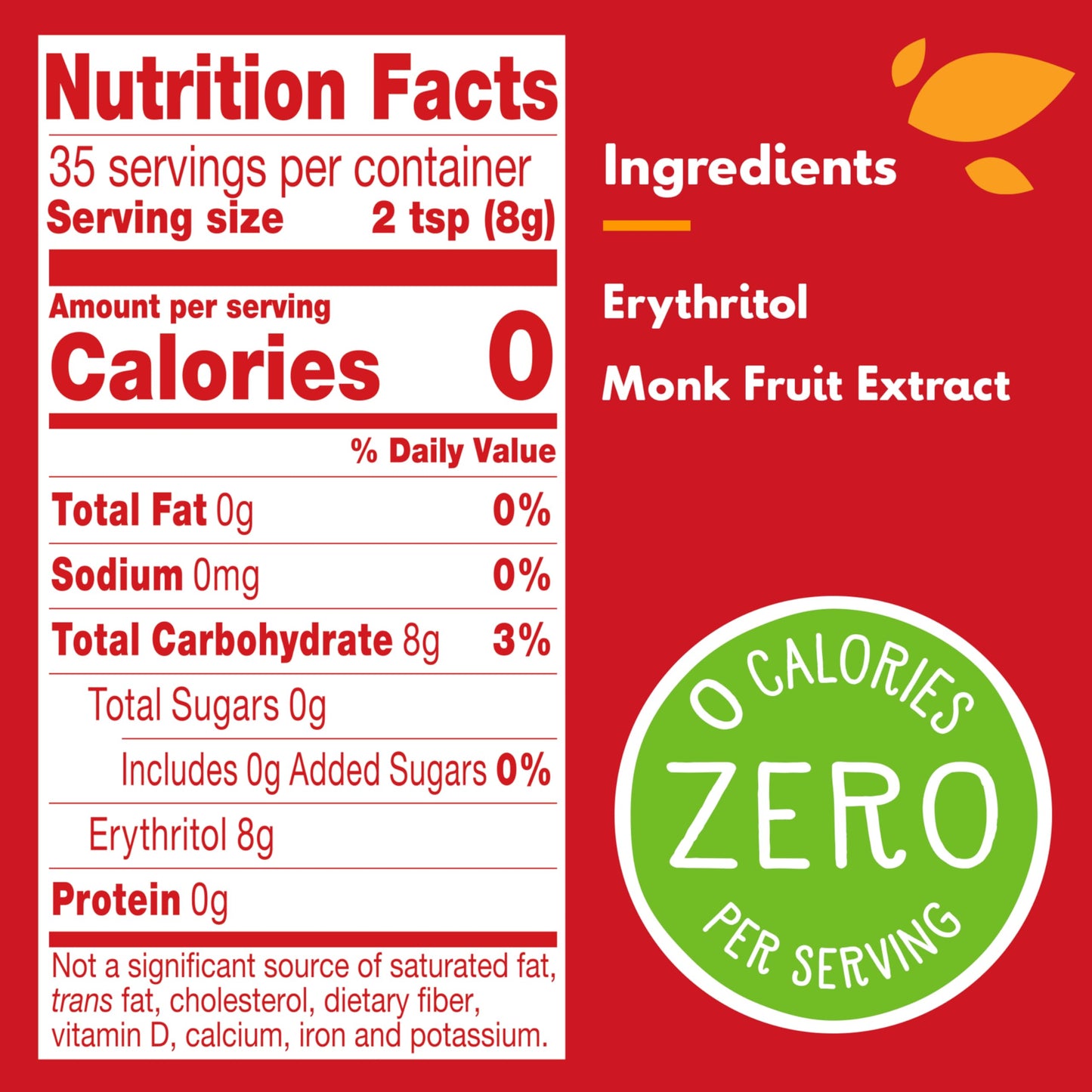 Truvia Calorie-Free Sweetener From The Monk Fruit Spoonable, 9.8 Oz Monkfruit Jar