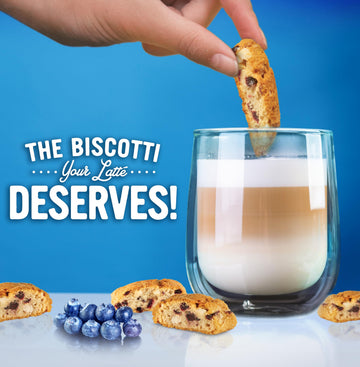 COOPER STREET Biscotti Cookies - Blueberry Lemon Flavor, 20oz (Pack of 2), Peanut & Dairy Free, Crispy and Healthy