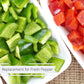 Dehydrated Dried Green Bell Pepper By It'S Delish - 5 Lbs Bulk Bag - Sealed To Maintain Freshness - Chopped & Dried Vegetable Sp