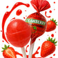 Zestix Strawberry Lollipops – 65 Count Bulk Candy Pack, Individually Wrapped, Sweet Flavor, 17.5 x 5.7 x 18.6 cm