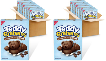 Teddy Grahams Chocolate Graham Snacks,10 Ounce (Pack of 12)