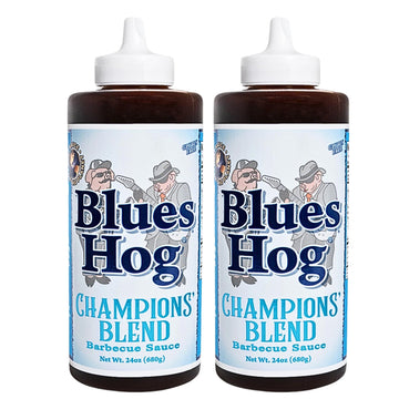 Blues Hog Bbq Sauce Squeeze Bottle (23Oz-25Oz) | 2 Pack | Necessities And Essentails Packaflavor Blendg (Champions Blend)