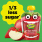 Motts No Sugar Added Strawberry Applesauce, 3.2 oz clear pouches, 12 count