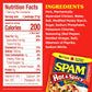 SPAM Single Hot & Spicy 2.5oz Individual Pouch (Pack of 12) Fully Cooked Pork and Ham  9g of Protein  0g Trans Fat  Low Carb  Keto-Friendly  Gluten Free  Easy Open  Perfect for Sandwiches & Breakfast