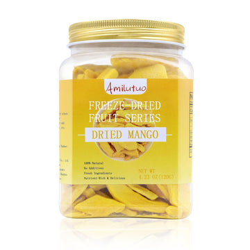 Freeze Dried Fruit, Freeze Dried Mango,120G/4.23Oz Natural Dehydrated Mango, No Sugar Added, Nothing Added, Superfood Snack, Dri