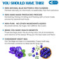 FRESHDRINKUS Butterfly Pea Flower Tea Bags, Caffeine-Free Herbal Tea, 100 Bags, Blue/Purple
