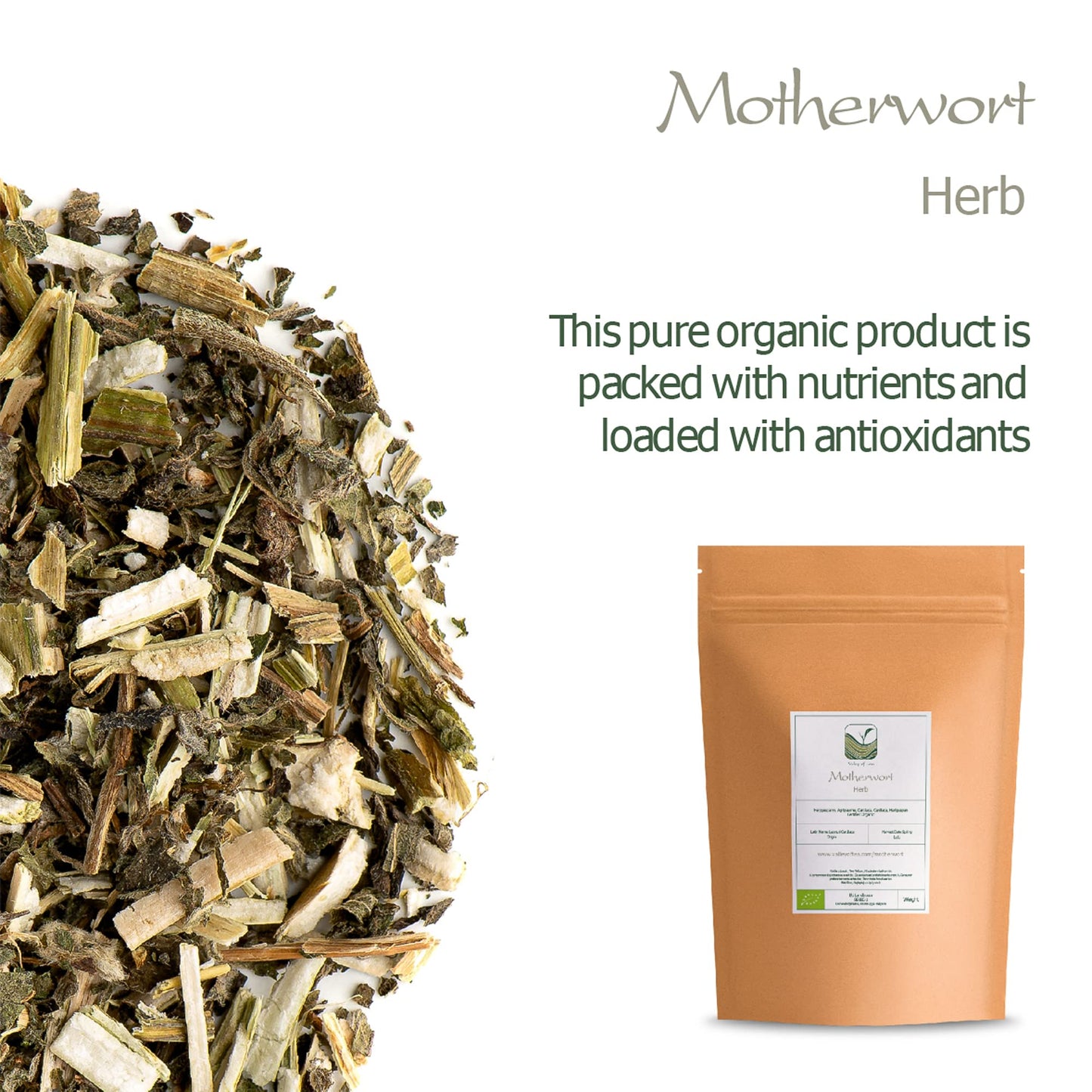 Motherwort Herb Organic Herbal Tea - Dried Mother Worth Mothers Worth Herb Organic Motherwort Organic