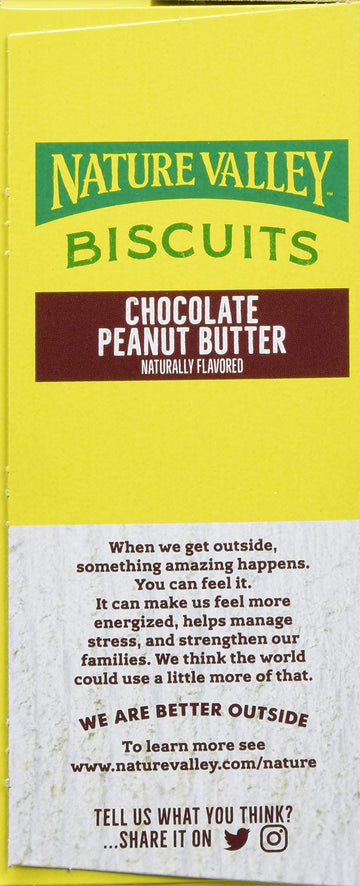 Nature Valley Biscuit Sandwiches, Chocolate Peanut Butter Value Pack, 10 Ct (Pack Of 6)