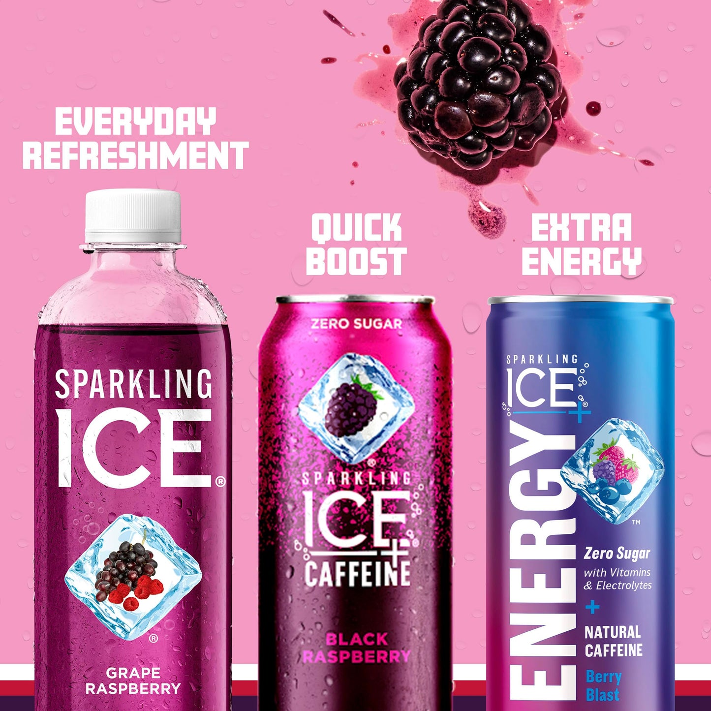 Sparkling Ice G  Raspberry Sparkling Water, Zero Sugar, 17 Fl Oz Bottles, Pack of 12, Low Calorie Beverage with Vitamins and Antioxidants