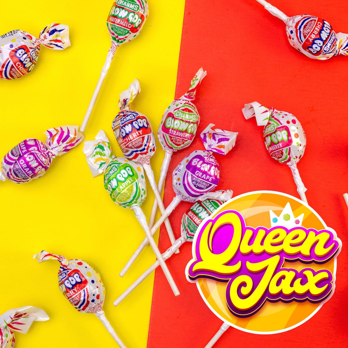 Blow Pops - 4 LB Bag - QUEEN JAX - Bulk Candy - Lollipops - Candy Bulk - Candy Bag - Bulk Candy Individually Wrapped Candy - Pin
