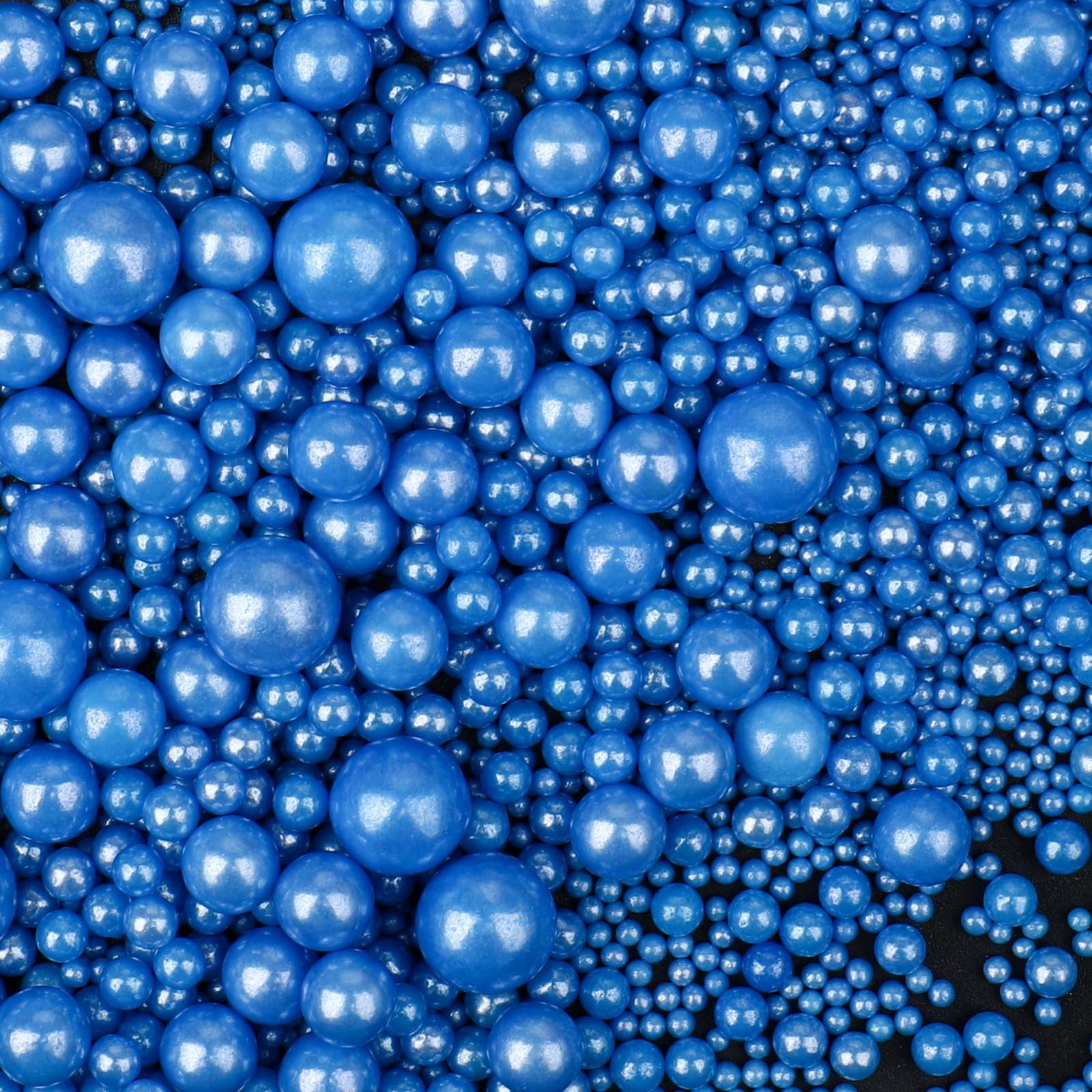 SweetGrove Blue Sprinkles for Cake Decorating, 130g Edible Royal Blue Pearl Mix, Sugar Candy for Cupcakes and Cookies