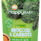Happy Baby Organic Broccoli & Carrots With Olive Oil & Garlic Baby Food, 4 Oz