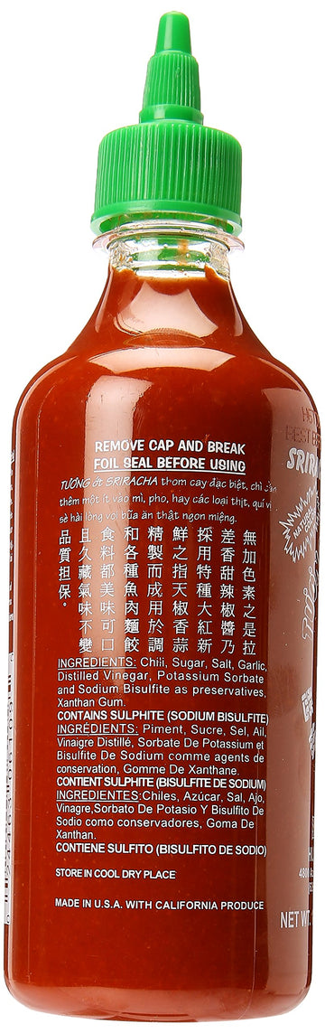 Huy Fong, Sriracha Hot Chili Sauce, 17 Ounce Bottle