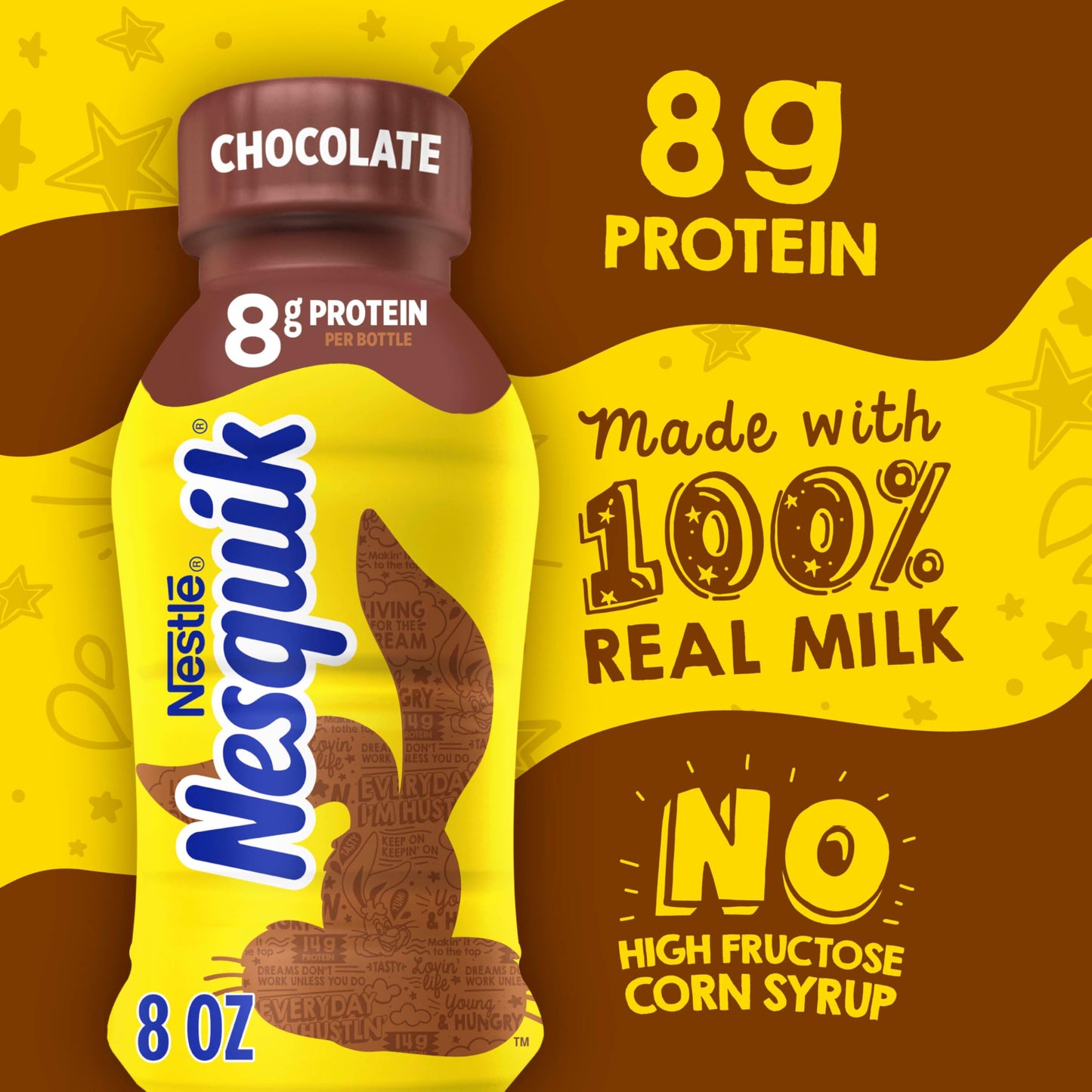 Nesquik Chocolate Lowfat Milk Ready to Drink 12 Pack of 8 fl oz (Packaging May Vary)