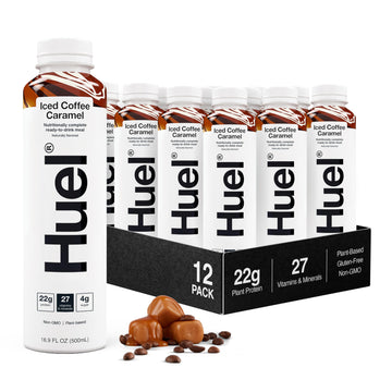 Huel Ready-To-Drink | Iced Coffee Caramel Meal Replacement Drink | High Protein Drink | Nutritionally Complete, Low Sugar, High 
