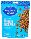 Saffron Road Organic Sea Salt Crunchy Chickpea Snack, 6Oz - Usda Organic, Gluten Free, Non-Gmo, Halal, Kosher, Vegan