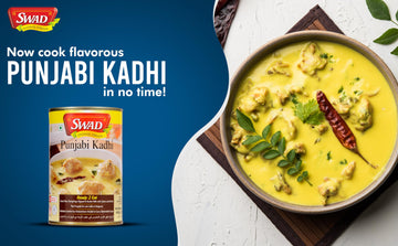Swad Ready To Eat Punjabi Kadhi Instant Mix Vegetarian Heat & Eat With No Added Preservative - 450 Grams (Pack Of 3)
