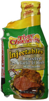 Tony Chachere Injectable Marinades With Injector, Roasted Garlic And Herb, 3 Count