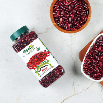Rani Organic Red Kidney Beans (Rajmah Beans) Light 28Oz (1.7Lbs) 800G Pet Jar ~ All Natural | Vegan | Gluten Friendly | Non-Gmo