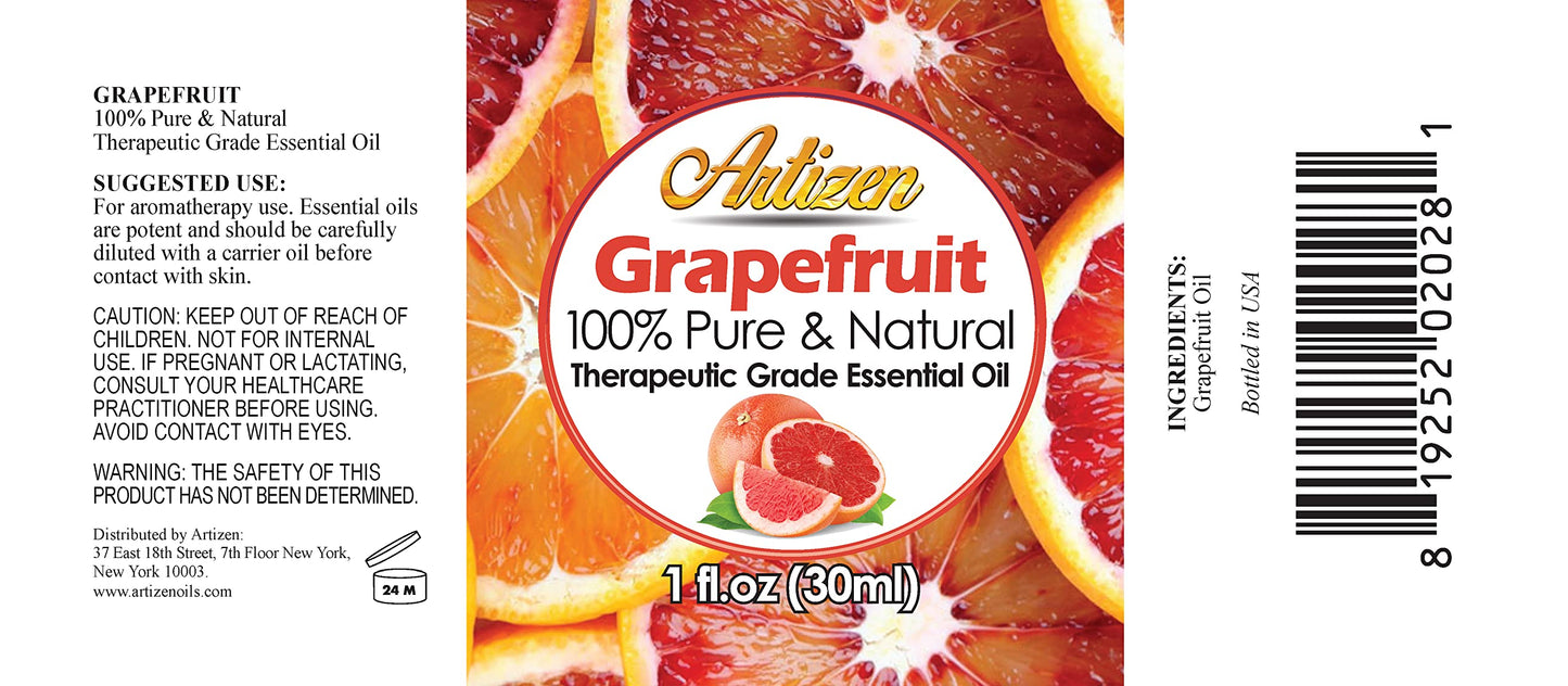 Artizen 30Ml Oils - Grapefruit Essential Oil - 1 Fluid Ounce