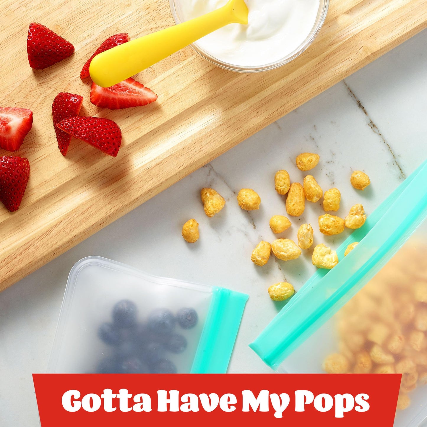 Corn Pops Cold Breakfast Cereal Cups, Original, 8 Vitamins & Minerals, 1.5 oz (Pack of 12)