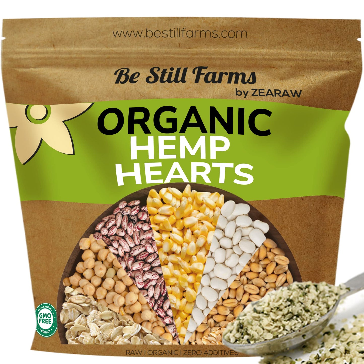 Hemp Seeds Organic Bulk 2.8Lb - Raw Shelled Hemp Seeds By Be Still Farms - Usda Organic | Usa Grown | Non-Gmo | Gluten Free | Vegan |Hulled Hempseeds