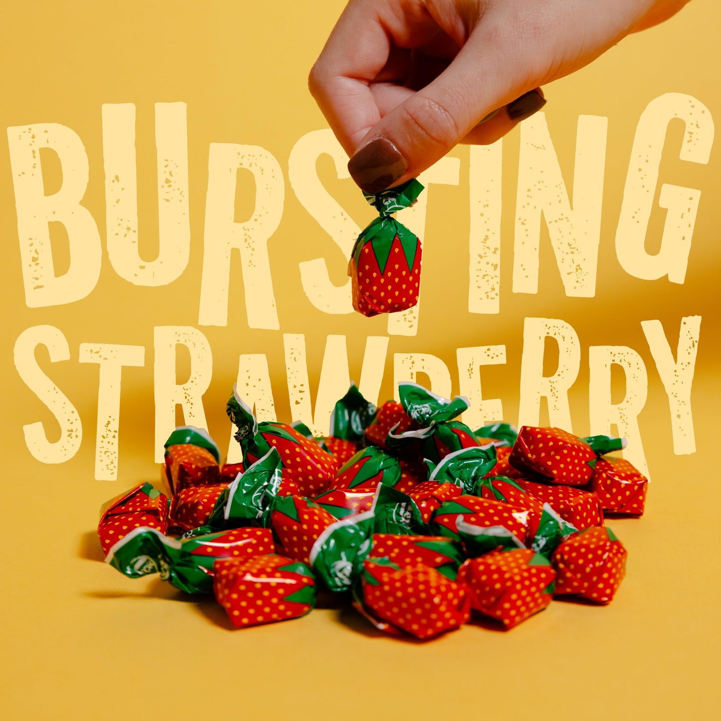 Strawberry Bulk Candy by Cambie, 12 lbs of Strawberry Candy with a Deliciously Sweet Hard Exterior with a Soft, Fruit-Filled Cen