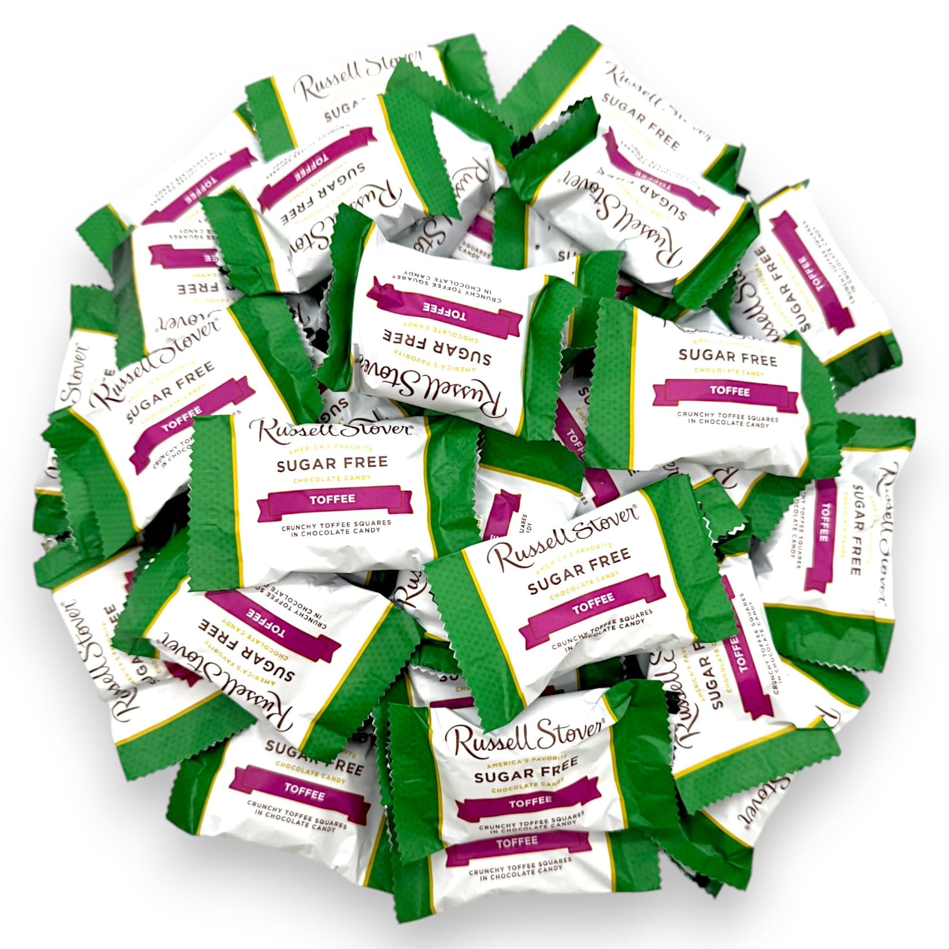 Sugar Free Chocolate Toffee Delight-1 lb Deliciously Crafted for a Guilt-Free Indulgence Made with Stevia Extract-Perfect for Health-Conscious Chocolate Lovers(16 oz)