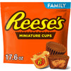 REESES Miniatures Milk Chocolate Peanut Butter Cups, Candy Family Pack, 17.6 oz