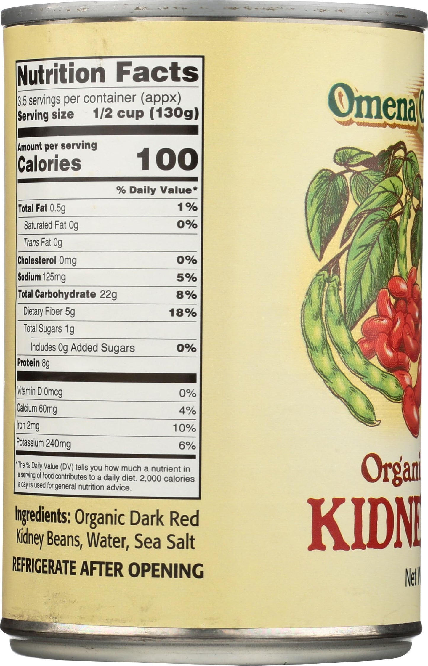 Omena Organics - Kidney Beans Dark Red - Case Of 12 - 15 Oz(D0102H7Au0G.)