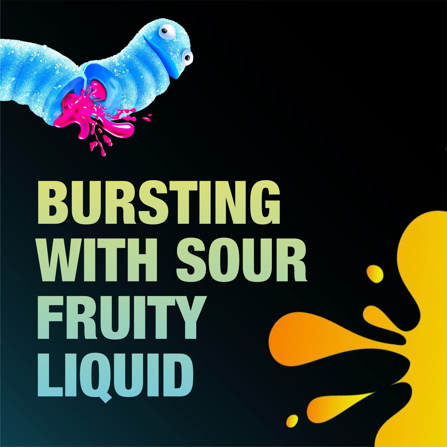 Trolli Sour Bursting Crawlers Gummy Candy, 4.25 Ounce, Blue, Pack of 1