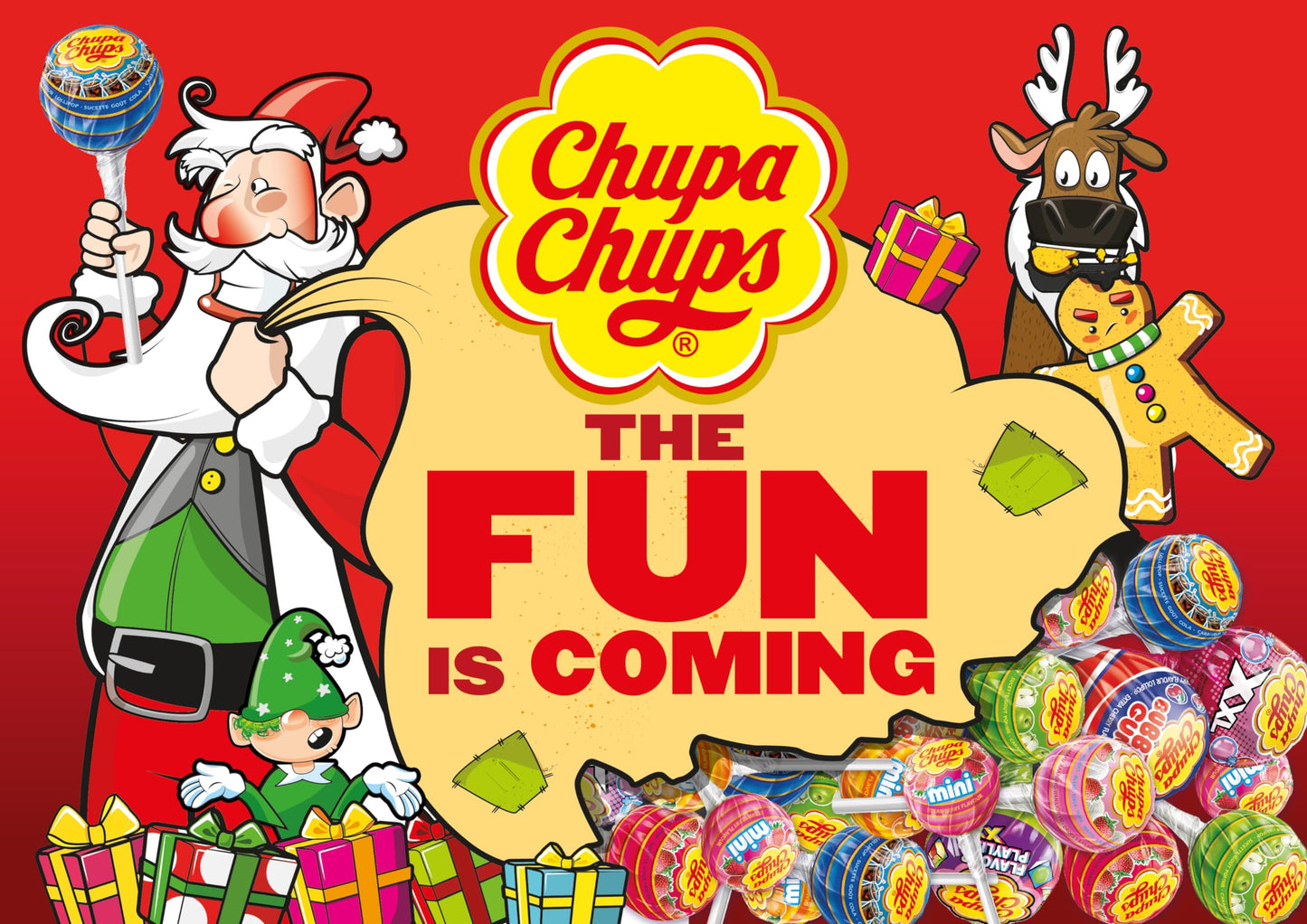 Chupa Chups Classic Bulk Lollipop Assortment  7 Flavors  Individually Wrapped Candy for Kids (1000 Suckers)