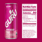 GURU Fruit Punch Organic Energy Drinks  Clean Energy Drink with Plant Based Natural Caffeine from Green Tea + Focus with L Theanine  Gluten Free and Vegan  140MG Caffeine  12oz (Pack of 24)