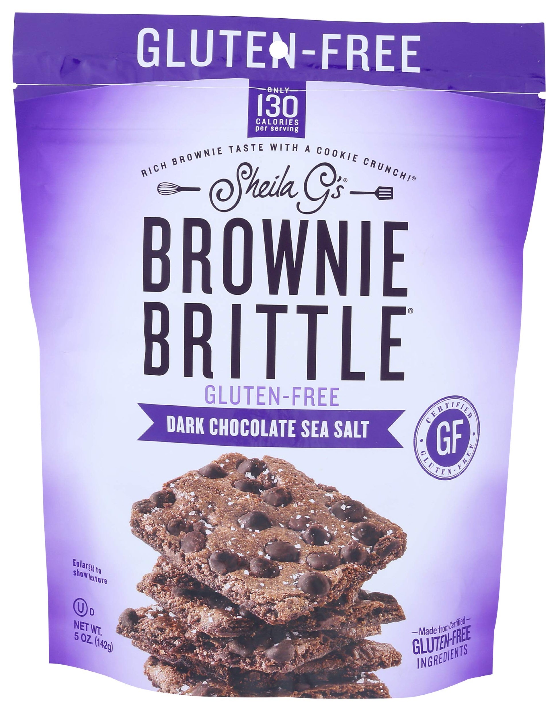 Sheila Gs Dark Chocolate Sea Salt Brownie Brittle 5 Oz
