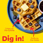 Eggo Thick and Fluffy Frozen Waffles, Frozen Breakfast, Breakfast Food, Blueberry, 11.6oz Box (6 Waffles)