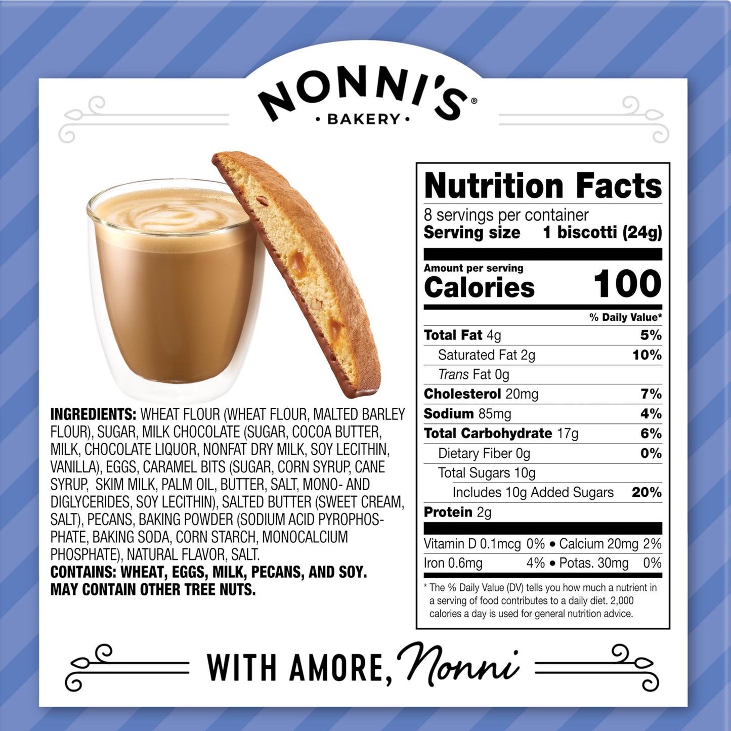 Nonni's Biscotti Variety Pack Of 4 - (Cioccolati Limone Originali Turtle Pecan)