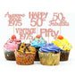 Gyufise 30Pcs Rose Gold Vintage 1973 Cupcake Toppers Glitter Awesome 1973 Fifty 50 Fabulous Cheers to 50 Years Birthday Cupcake