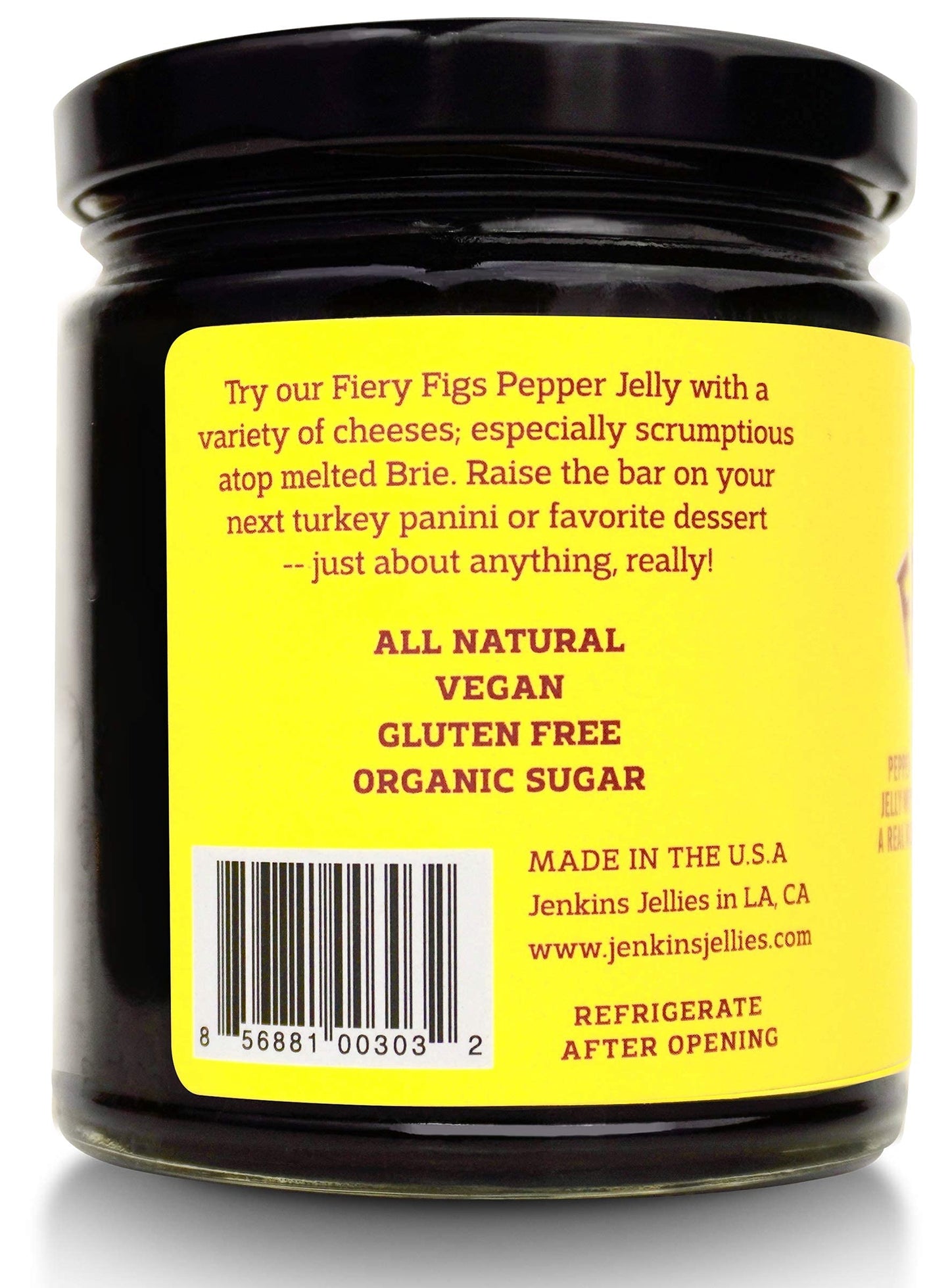 JENKINS JELLIES Hot Pepper Jelly - Sweet & Spicy Jalapeño - Gluten Free, Vegan - 2 x 11 Ounces