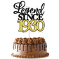 Rsstarxi Cake Topper - 95th Birthday Decoration, Black Gold, Model XM398-1930