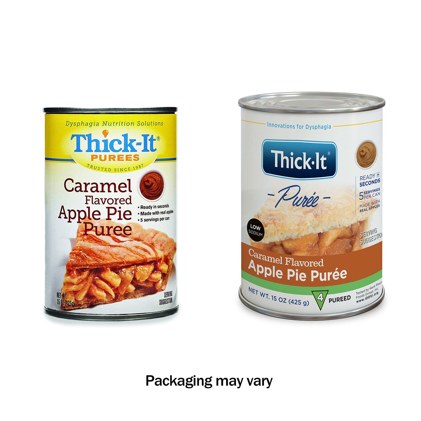 Thick-It Purees Caramel Flavored Apple Pie, 15 oz Can (Pack of 1), Single