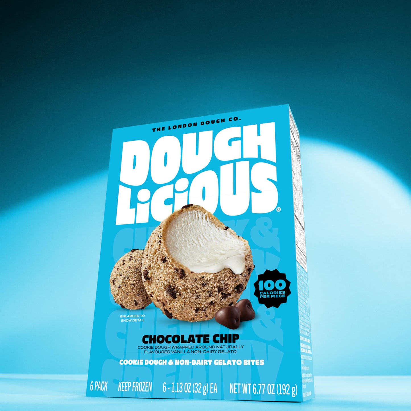 DOUGHLICIOUS Chip Chocolate Cookie Dough & Gelato Bites, 6.77 OZ
